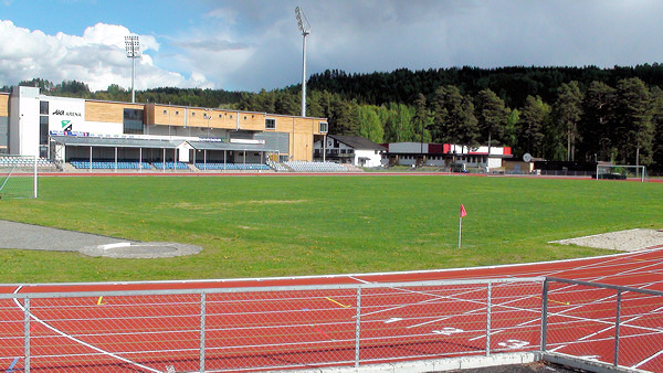 Hønefoss Idrettspark, main grass field